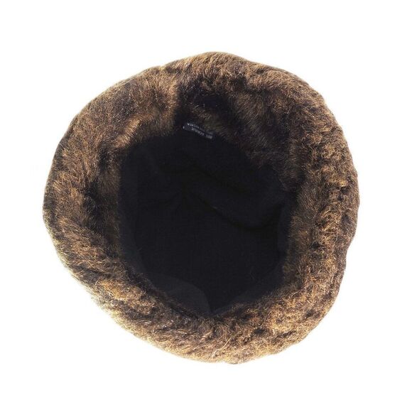 C.C Vintage 90s Faux Fur Bucket Hat Brown OS - Picture 5 of 7